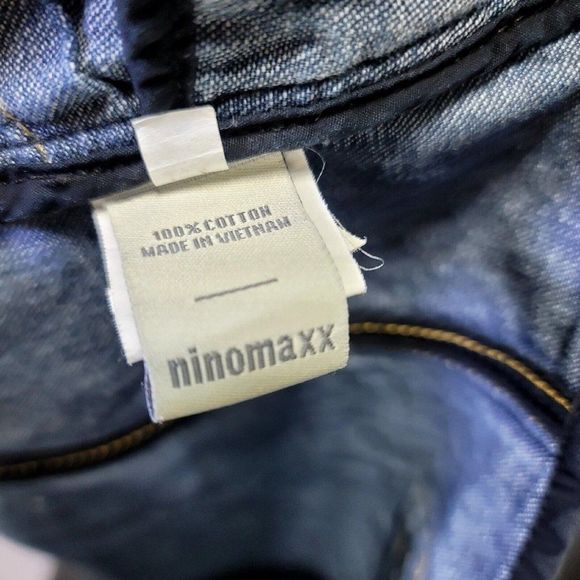 Ninomaxx Juniors M Denim Crop Top Jean Vest Button Front Sleeveless - Picture 6 of 6